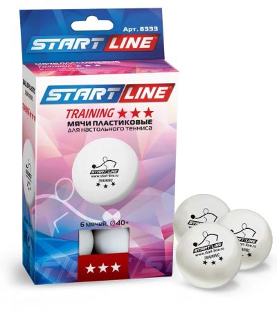 Лот: 20658076. Фото: 1. Мячи Start line Training 3* New... Мячи, ракетки, шайбы, клюшки