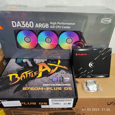 Лот: 25083174. Фото: 1. Комплект I5 14600kf +B760+32Gb... Комплекты запчастей