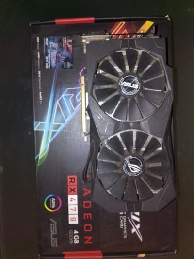 Лот: 20744224. Фото: 1. Видеокарта Asus strix rx470 4gb. Видеокарты