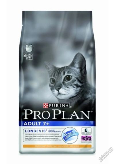 Лот: 5579777. Фото: 1. Корм PRO PLAN Adult 7+ для пожилых... Корма