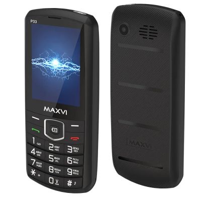 Лот: 25084136. Фото: 1. Сотовый Maxvi P33 Black 2sim/2... Кнопочные мобильные телефоны