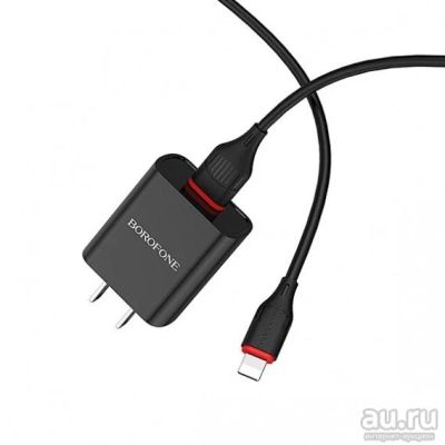 Лот: 16789964. Фото: 1. Адаптер 220V->USB 2.1A Borofone... Зарядные устройства, блоки питания, адаптеры сетевые для смартфонов
