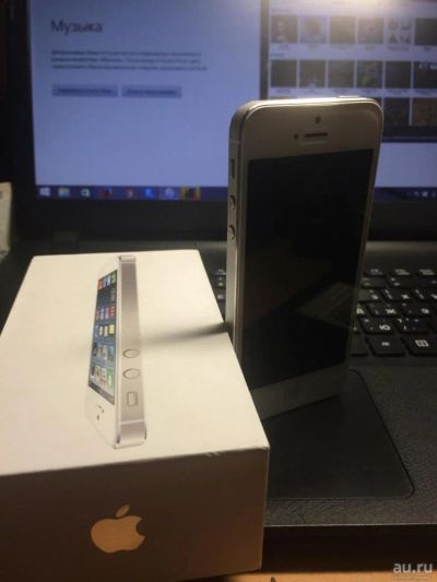 Лот: 7286577. Фото: 1. Iphone 5 16 gb white, комплект. Смартфоны
