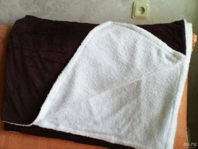 Лот: 8517582. Фото: 1. Плед двухсторонний из полиэстера... Пледы, покрывала