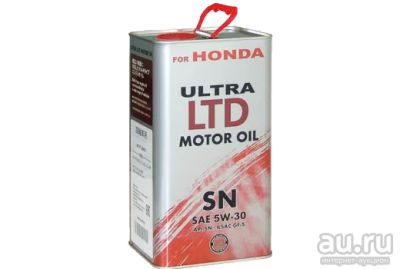 Лот: 13766207. Фото: 1. Honda FAN 5W30 SN LTD п/синт 4л. Масла, жидкости