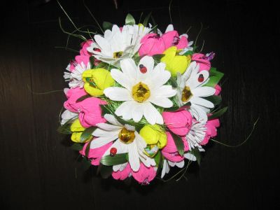 Лот: 5184014. Фото: 1. Букет из конфет 1. Букеты из конфет, игрушек