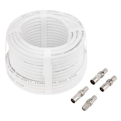 Лот: 24510647. Фото: 1. Антенный кабель Rexant RG-6, 15... Другое (тв и видео)