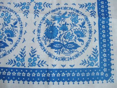 Лот: 19224411. Фото: 1. Платок головной новый хлопок синие... Шарфы, платки