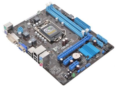 Лот: 12007753. Фото: 1. Asus H61M-K (LGA1155, Intel® H61... Материнские платы