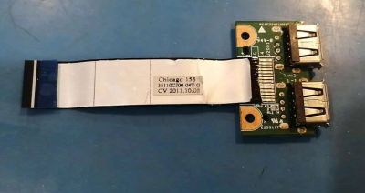 Лот: 17131418. Фото: 1. Плата usb портов для ноутбука... Платы расширения, контроллеры, доп. порты