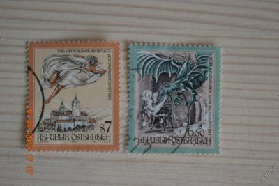 Лот: 5625096. Фото: 1. Марки Австрии 1997г. Былины, легенды. Марки