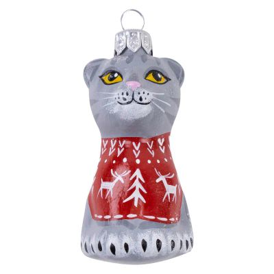 Лот: 25735359. Фото: 1. Елочная игрушка EleGifts Серый... Гирлянды, шарики, новогодние аксессуары