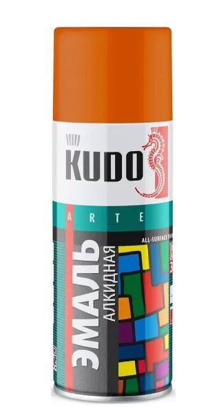 Лот: 22938258. Фото: 1. Эмаль Kudo KU-1019 аэрозольная... Краски, лаки, растворитель