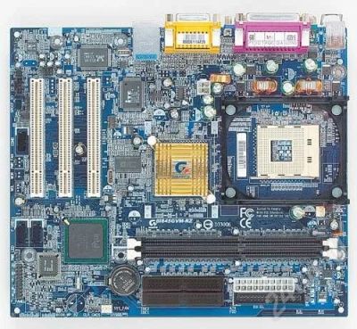 Лот: 212582. Фото: 1. Материнская плата Gigabyte GA-8I845GVM-RZ... Материнские платы