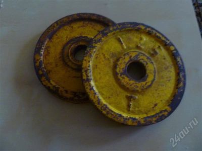 Лот: 580856. Фото: 1. Блины для штанги 1,25кг две штуки. Штанги, блины