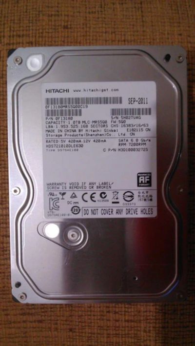 Лот: 5422526. Фото: 1. Жесткий диск 1000Gb Sata3. Жёсткие диски (HDD)