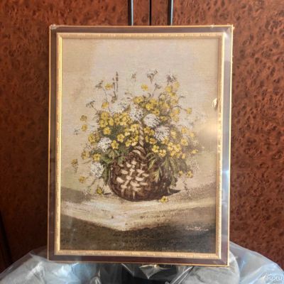 Лот: 17958121. Фото: 1. Гобелен картина Желтая корзина... Произведения