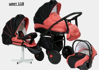 Лот: 5351110. Фото: 1. Tutis zippy 3 в 1 настоящий Silver... Коляски
