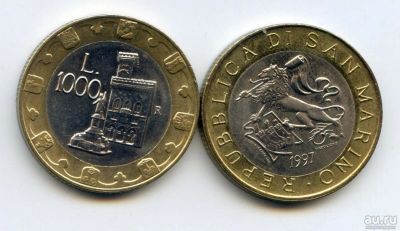 Лот: 8165622. Фото: 1. Сан-Марино 1000 лир 1997 (КТ -... Европа