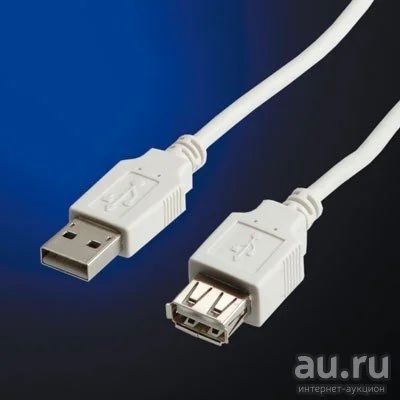 Лот: 14291503. Фото: 1. Кабель удлинительный USB2.0 Am-Af... Шлейфы, кабели, переходники