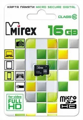 Лот: 22151124. Фото: 1. КАРТА ПАМЯТИ MIREX microSDHC 16GB... Карты памяти