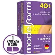 Лот: 24352729. Фото: 1. Модельформ 40+ капсулы 30 шт. Лекарства