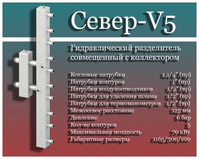 Лот: 8439350. Фото: 1. Гидравлический разделитель совмещенный... Другое (сантехника, водопровод)