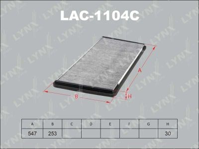 Лот: 13356909. Фото: 1. Lynx LAC-1104C Салонный фильтр. Расходные материалы