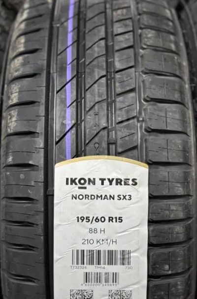 Лот: 23362173. Фото: 1. Летняя резина 195/60 R-15 "Ikon... Шины