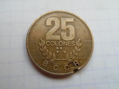 Лот: 10125957. Фото: 1. Коста-Рика 25 колонов 1995. Америка