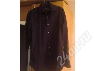 Лот: 410445. Фото: 1. Продам рубашку Zara (черная). Рубашки, водолазки
