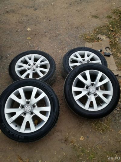 Лот: 12980922. Фото: 1. Диски R16 mazda + резина лето. Шины на дисках