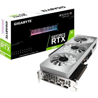 Лот: 17001401. Фото: 1. Видеокарта Gigabyte RTX 3080 vision... Видеокарты