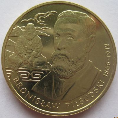 Лот: 7253028. Фото: 1. 2 злотых 2008. Бронислав Пилсудский... Европа