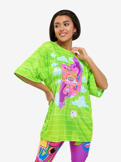 Лот: 23425475. Фото: 1. Футболка женская Bona Fide OVERSIZE... Другое (спортивная одежда)