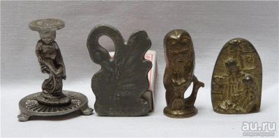 Лот: 11192758. Фото: 1. Фигурки литые 4 шт. (J788). Другое (антиквариат)