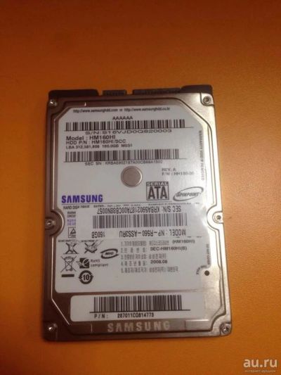 Лот: 9752309. Фото: 1. Жесткий диск SATA 160 ГБ Samsung... Жёсткие диски (HDD)