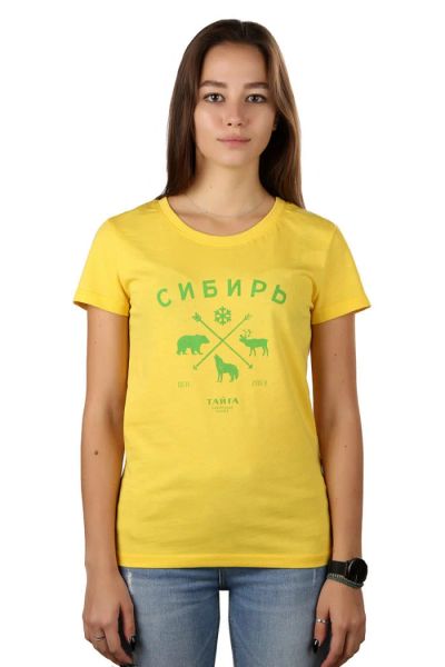 Лот: 13471332. Фото: 1. Футболка женская «Сибирь». Футболки, топы и майки
