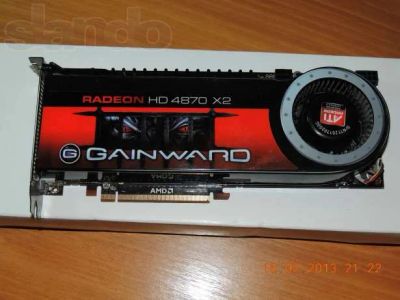 Лот: 3666867. Фото: 1. ATI Radeon HD 4870 X2 - 2 видеокарты... Видеокарты