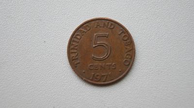 Лот: 6312149. Фото: 1. тринидад и тобаго 5 центов 1971г. Америка