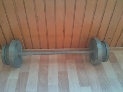 Лот: 4250031. Фото: 1. Продам штангу разборную 41 кг. Штанги, блины
