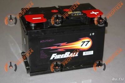 Лот: 13288550. Фото: 1. Аккумулятор FIREBALL 77 А/Ч, Обратная... Аккумуляторы