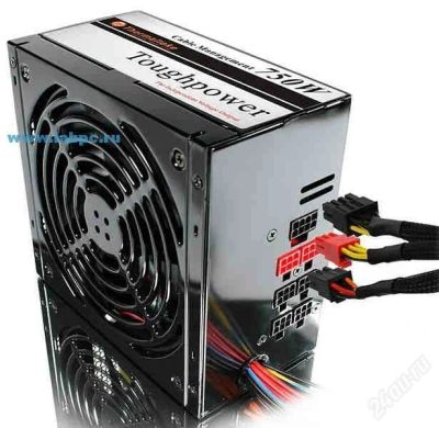 Лот: 999046. Фото: 1. блок питания ATX Thermaltake ToughtPower... Корпуса, блоки питания