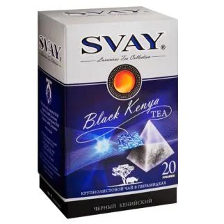 Лот: 10069073. Фото: 1. Чай черный Svay Black Kenya Пакетики... Чай, кофе, какао