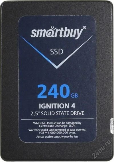 Лот: 5671180. Фото: 1. Винчестер SSD SATA-III 240GB SmartBuy... Жёсткие диски (HDD)