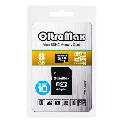 Лот: 10652183. Фото: 1. Карта памяти 8GB microSDHC Class10... Карты памяти
