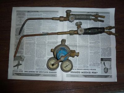Лот: 5209589. Фото: 1. Горелки ацетиленовые и редуктор... Оборудование для газосварки, резки