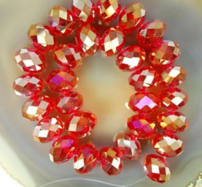 Лот: 6473993. Фото: 1. 3 * 4 мм красный AB Swarovski... Бижутерия ручной работы