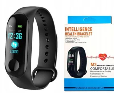 Лот: 14815594. Фото: 1. Фитнес браслет, умные часы М3... Смарт-часы, фитнес-браслеты, аксессуары