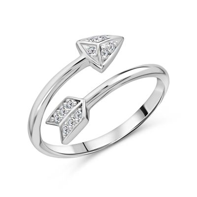 Лот: 23809592. Фото: 1. Серебряное кольцо с фианитами. Кольца, перстни